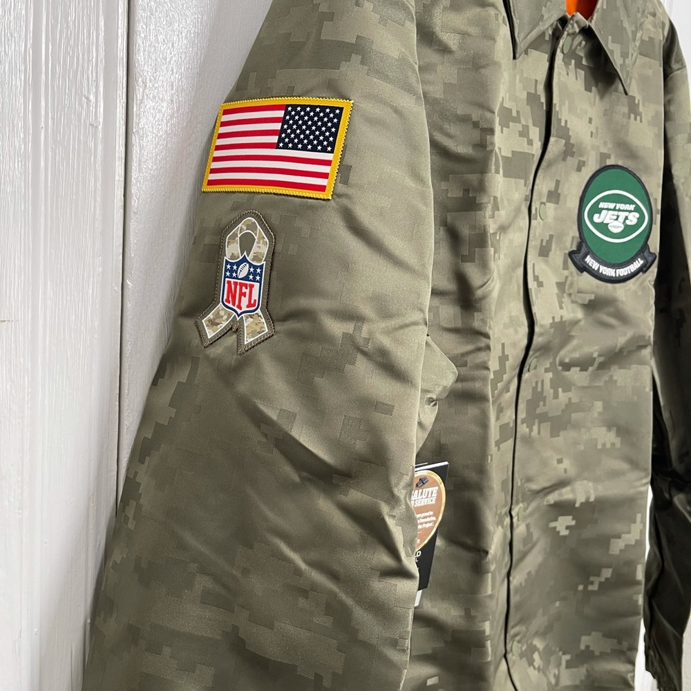 Men’s New York Jets Nike Salute To Service Repel Snap Jacket NWT $110 - Picture 4 of 11